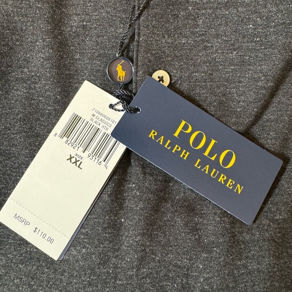 *NEW WITH TAGS* GREY CHAMBRAY 100% COTTON POLO BY RALPH LAUREN Size XXL - Picture 8 of 9